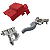 Kit Terminal De Bateria Palio Positivo Negativo E Capa Mta - Imagem 1