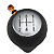 Kit Manopla Câmbio Marcha Bola Coifa Gol G3 1999 2000 2001 2002 2003 2004 2005 - Imagem 7