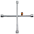 Chave De Roda Cruz 4 Bocas Universal Carro 17 19 21 23 - Imagem 2