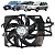Ventoinha Eletroventilado Com Defletor Escort Zetec Original - Imagem 1