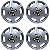 Jogo Calotas Aro 13 Celta Corsa Classic 2009 2010 2011 2012 + Emblema - Imagem 1