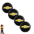 Jogo Calotas Aro 13 Celta Corsa Classic 2009 2010 2011 2012 + Emblema - Imagem 4