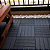 Decks Madeira Plástico Encaixe Modular Piscina Sacada - Preto - Imagem 2
