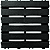 Deck Modular Madeira Plástico Encaixe Piscina Sacada  30x30x2,5cm - Cor PRETO - Imagem 2