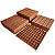 KIT 10 Deck Modular Plástico, 30x30cm, Textura Madeira - Imagem 1