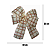 Laço Natal offwhite quadriculado - kit 12 unidades - Imagem 3