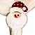 Anel Porta Guardanapo Papai Noel Natal Decoração Mesa 10un - Imagem 1