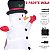 Boneco de Neve Inflável LED 2,40mt Enfeite Natal 110V/220V - Imagem 3