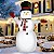Boneco de Neve Inflável LED 2,40mt Enfeite Natal 110V/220V - Imagem 5