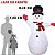 Boneco de Neve Inflável LED 2,40mt Enfeite Natal 110V/220V - Imagem 2