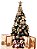 Árvore Natal Completa Enfeites Pisca Led 2,10MT 900 Galhos - Imagem 1