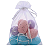 Ovo Decorativo cor Azul, Rosa Jogo com 9 Peças - Imagem 1