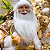 Enfeite Papai Noel Dourado 45cm - Imagem 3