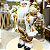 Enfeite Papai Noel Dourado 45cm - Imagem 6