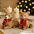 Pelúcia Decoração Árvore de Natal Animais Raposa Cervo Palha - Imagem 5