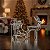 Rena C/ Trenó 115cm LED Bivolt Decoração Natal Área Externa - Imagem 2