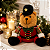 Urso de Pelúcia Natalino 25cm Decoração de Natal Premium - Imagem 6