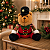 Urso de Pelúcia Natalino 25cm Decoração de Natal Premium - Imagem 4