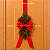 Arranjo Guirlanda Natal Pendente Porta Duplaface Escapulário Vermelho - Imagem 5