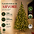 Árvore de Natal Iluminada 2,10m com 1100 Galhos Pé de Ferro + Pisca Estrobo 50m 1600 LEDs 320 Flash Branco Quente Bivolt - Imagem 7