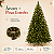 Árvore de Natal Iluminada 2,10m com 1100 Galhos Pé de Ferro + Pisca Estrobo 50m 1600 LEDs 320 Flash Branco Quente Bivolt - Imagem 4