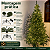 Árvore de Natal Iluminada 2,10m com 1100 Galhos Pé de Ferro + Pisca Estrobo 50m 1600 LEDs 320 Flash Branco Quente Bivolt - Imagem 9
