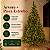 Árvore de Natal Iluminada 2,10m com 1100 Galhos Pé de Ferro + Pisca Estrobo 50m 1600 LEDs 320 Flash Branco Quente Bivolt - Imagem 8