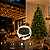Árvore de Natal Iluminada 2,40m com 1350 Galhos Pé de Ferro + Pisca Estrobo 50m 1600 LEDs 320 Flash Branco Quente Bivolt - Imagem 5