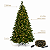 Árvore de Natal Iluminada 2,40m com 1350 Galhos Pé de Ferro + Pisca Estrobo 50m 1600 LEDs 320 Flash Branco Quente Bivolt - Imagem 6