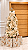 Árvore de Natal 1,80 Completa + Enfeites Branco e Champanhe Decorativos Pisca Led - Imagem 2