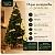 Árvore Natalina 3,00mt 1500 Galhos com Estrobo 1600 LEDs 320 Flash + Cascata de Palavras LED Bivolt - Imagem 5