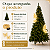 Árvore Natalina 2,40mt 1350 Galhos com Estrobo 1600 LEDs 320 Flash + 2 Borboletas LED Bivolt - Imagem 3