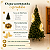 Árvore de Natal Iluminada 2,10mt 1100 Galhos Pisca Estrobo 1600 LEDs + 2 Borboletas LED Bivolt - Imagem 3