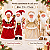 Combo Casal Noel Premium 46cm Papai Noel e Mamãe Noel Decoração Natalina Dourado ou Vermelho - Imagem 7