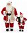Combo Casal Noel Premium 46cm Papai Noel e Mamãe Noel Decoração Natalina Dourado ou Vermelho - Imagem 2