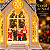 Luminária Natalina Catedral Musical com LED e Globo de Neve 41cm USB - Imagem 5