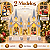 Luminária Natalina Catedral Musical com LED e Globo de Neve 41cm USB - Imagem 2
