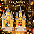 Luminária Natalina Catedral Musical com LED e Globo de Neve 41cm USB - Imagem 7