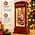 Luminária Decorativa Natalina Cabine Telefônica 25cm com LED e Música, USB - Imagem 4