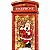 Luminária Decorativa Natalina Cabine Telefônica 25cm com LED e Música, USB - Imagem 7