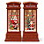 Luminária Decorativa Natalina Cabine Telefônica 25cm com LED e Música, USB - Imagem 1