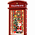 Luminária Decorativa Natalina Cabine Telefônica 25cm com LED e Música, USB - Imagem 6