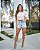 Short Jeans Barra Dobrada Logo Maria Gueixa - Imagem 4