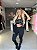 CACHECOL TRICOT MARROM / PRETO - Imagem 2