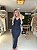 VESTIDO MIDI CANELADO STRASS MARIA GUEIXA - Imagem 1