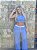CONJUNTO CROPPED E CALCA CINTURA ALTA ALFAIATARIA MARIA GUEIXA - Imagem 5