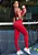 CONJUNTO CROPPED + LEGGING CINTURA ALTA RED TREND MARIA GUEIXA - Imagem 2