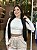 BLUSA CROPPED MANGA LONGA LOGO MARIA GUEIXA - Imagem 3
