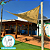 Tela Toldo de Sombreamento Palha 3x3x3 +Kit de instalação - Imagem 1