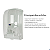 Dispenser Sabonete Líquido 1,5L Transparente c/ Branco Profissional Com Chave - Imagem 3